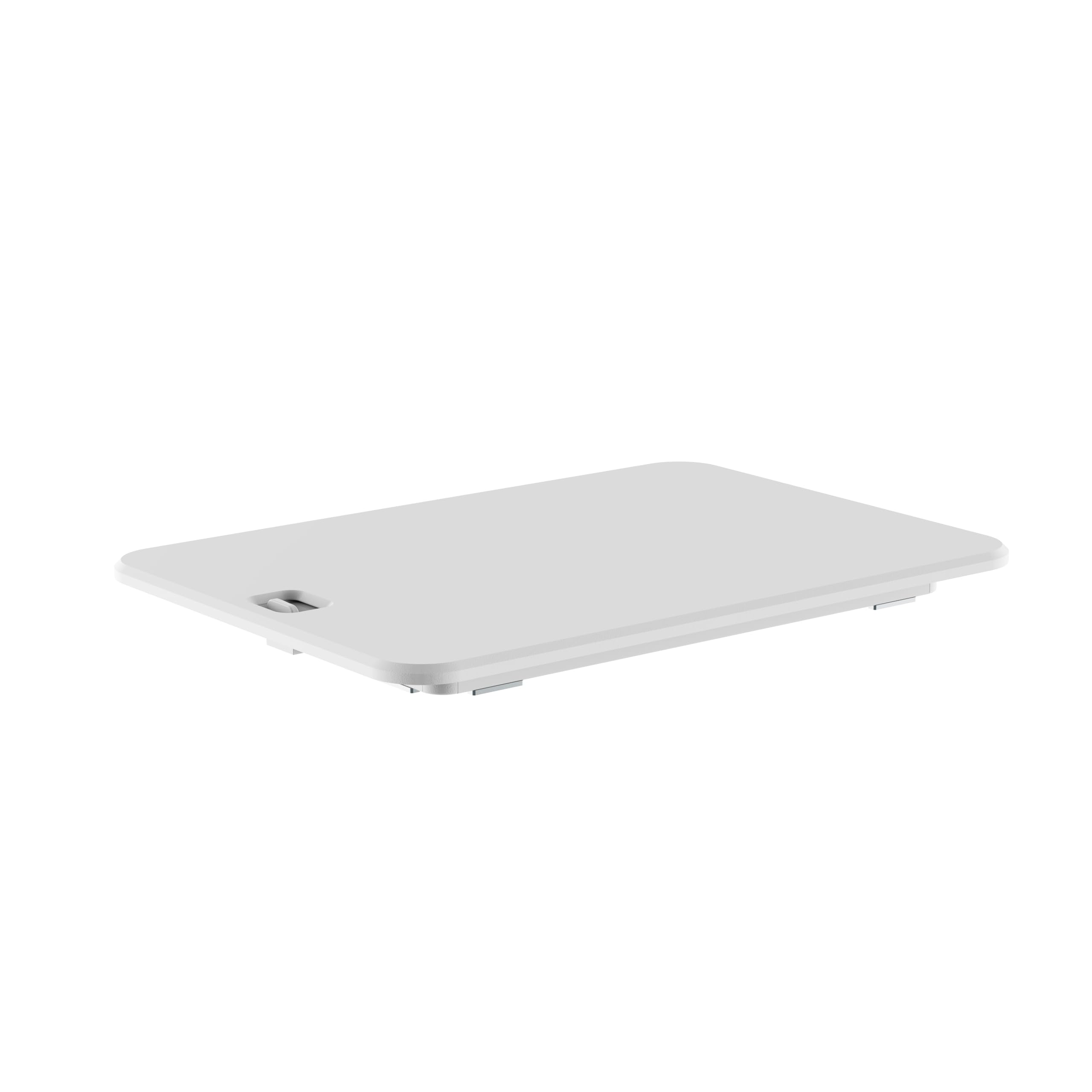 Ultra Slim Mini Desk - Schreibtischaufsatz - Höhe 4,5-40,5 cm - Breite 47 x 67 cm - Sitz-Steh Arbeitsplatz - Schreibtischaufsatz - Weiß - Gasfeder Bedienung