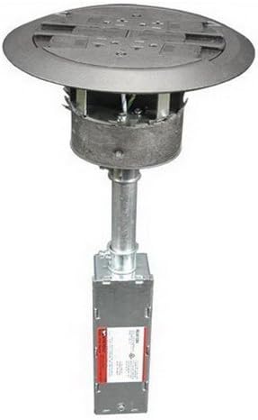 Legrand Wiremold RC4ATCBK Multi-Service Flush Poke-Thru Device Step On It And Retaining Clips Mount, Non-Metallic, Black,