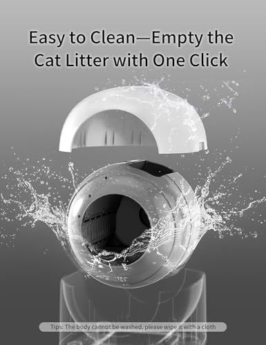 Caixa de Areia Automática CATCOOL para Gatos, Autolimpante com 10 Radares de Sensor de Segurança, Ca