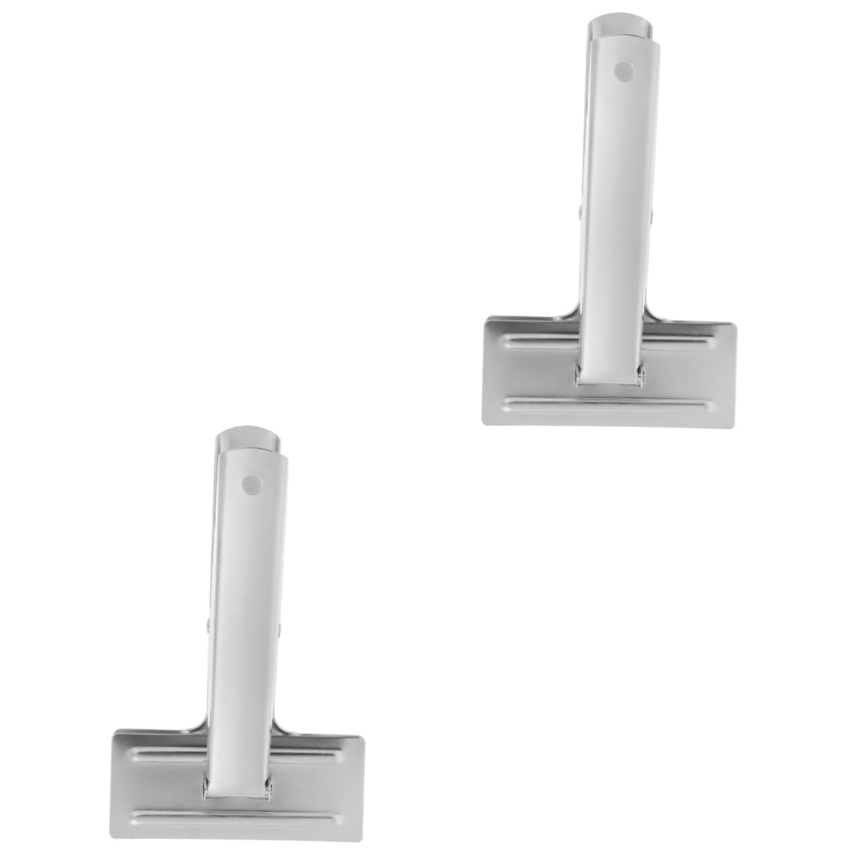 STOBOK 2 Stück Stoffgreifer Kleidung Clips Tischdecke Heringe Anspitzer nähen zubehör Nähgarn reißverschluss nähzubehör praktische Strickklemme Mess-Saumklammer Rostfreier Stahl Silver