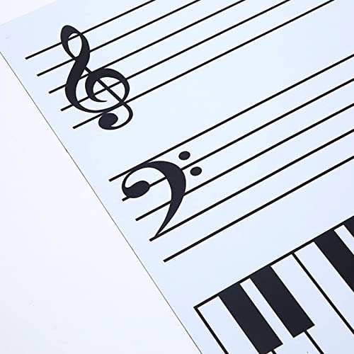 Dry Erase Music Staff Magnet Rewritable Thickened Sheet Piano Staff Magnetic Accessories Whiteboard Stickers Teaching N1M6 #TOP4