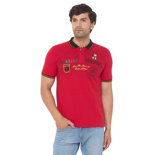 Image of Duke Letter Print Slim Fit Men Tshirt