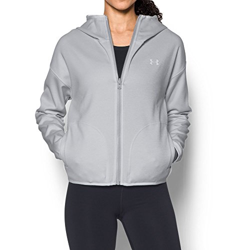 Under Armour Women's Double Threat Swacket, Glacier Gray (002)/Glacier Gray, X-Small