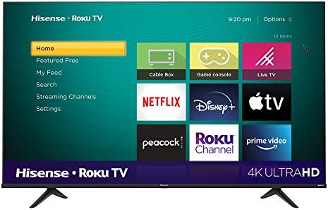 Hisense 65-Inch Class R6 Series Dolby Vision HDR 4K UHD Roku Smart TV with Alexa Compatibility (65R6G, 2021 Model)