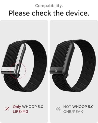 Miimall Kompatybilna z Whoop 5.0 MG/Life Opaska na Rękę, Miękka Oddychająca Odprowadzająca Pot Nylonowa Opaska Skośna z Pokrowcem Ochronnym do Whoop 5.0 MG/Life Tracker Band dla Mężczyzn Szara