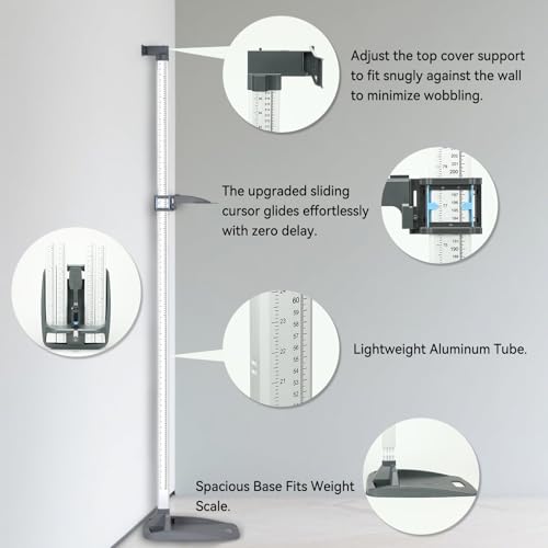 Portable Aluminum Stadiometer Height Rod