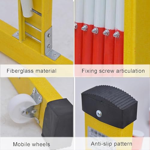 Barrière rétractable chantier extérieure et portillon pliant pour sécurité garage - 5