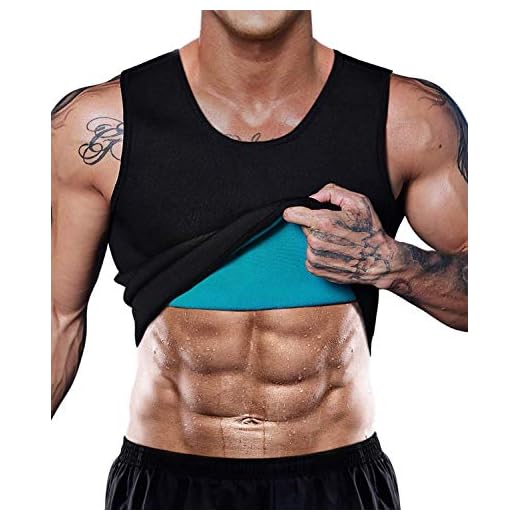 LaLaAreal Fajas Reductoras Adelgazantes Hombre Camiseta Deportiva Chaleco Sauna de Neopreno Térmica Sudoración Fitness Gym Cremallera