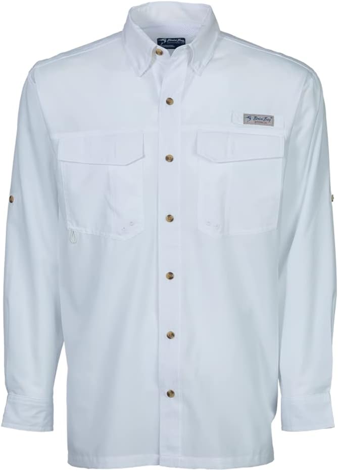 Bimini Bay Outfitters LTD Bimini Flats V Men's Long Sleeve Fishing Shirt Featuring BloodGuard Plus