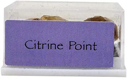 fengshuisale Natural Citrine Point Healing Crystal Stone for Luck,Success,Making Changes,Confidence in Business,Creativity,and Inspiring Passion Home Decor (Citrine Point)