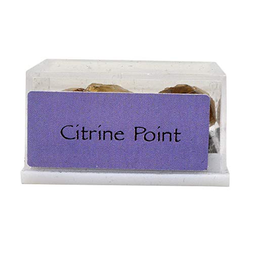 fengshuisale Natural Citrine Point Healing Crystal Stone for Luck,Success,Making Changes,Confidence in Business,Creativity,and Inspiring Passion Home Decor (Citrine Point)