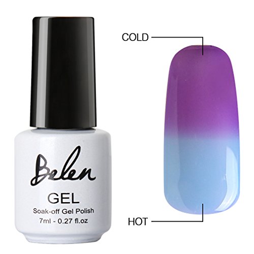 Belen Chameleon Thermal Colour Changing Gel Polish Soak Off Nail Art Manicure 5737