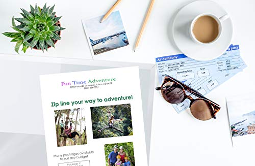 Image of Better Office Products 2 Pocket Glossy Laminated White Paper Folders, Letter Size, 25 Pack, White Paper Portfolios, Box of 25