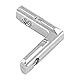 10 Stücke L-Form Eckwinkel T Slot Eckverbinder Heavy Duty Aluminiumprofil Innen Eckwinkelverbinder Kohlenstoffstahl Klammern Verstärkung Klammer(Eu 2020)