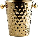 XWBLDBDFC Weinkühler, 5 l, Champagner-Eiskübel, aus Edelstahl