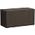 Greesum 100 Gallon Resin Patio Storage Box for Garden Tools, Outdoor Furniture Cushions, Pool Supplies, Dark Brown