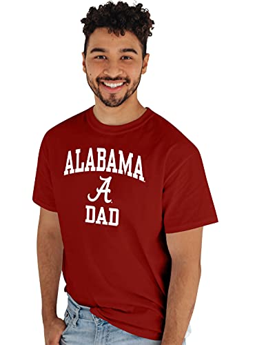 Blue 84 Men's Alabama Crimson Tide Dad T-Shirt, Crimson, Medium