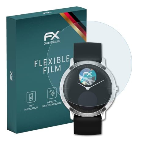 Image of atFoliX Screen Protector compatible with Withings Steel HR 40mm Protector Film, ultra clear and flexible FX Screen Protection Film (3X)