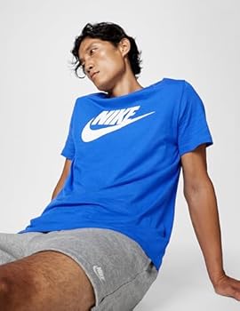 Nike Camiseta masculina ICON Futura (Game Royal, AR5004-481), Game