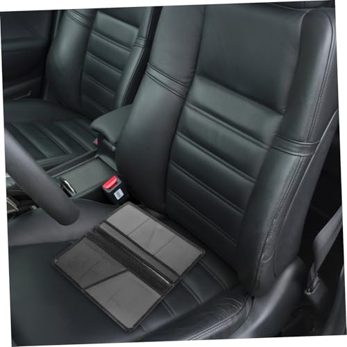 Protector de documentos de coche y porta documentos de seguro con acabado brillante elegante 2