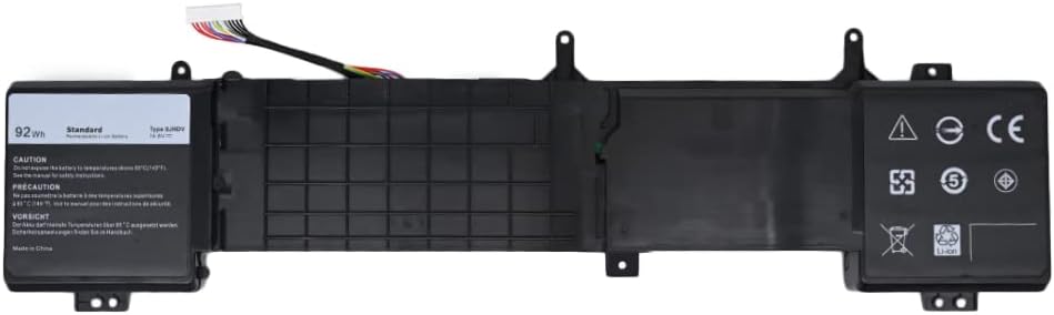 14.8V 92Wh 6JHDV 6JHCY Replacement Laptop Battery for Alienware 17 R2 R3 5046J P43F ALW17ED-1728 ALW17ED-1828T ALW17ED-2728 AW17R3-7092SLV AW17R3-8342SLV