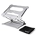 Produktbild NEVOYO Laptop Ständer I Ideal: Belüftet & ergonomisch anpassbar I Laptop Halterung inkl. Tasche I für MacBook, HP, Lenovo, Samsung, Dell, Acer (10-17,3 Zoll) I aus hochwertigem Aluminium