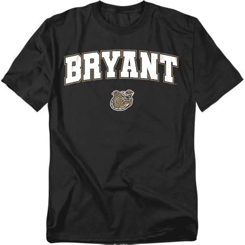 LOGOVISION Bryant University Arch Logo Unisex Adult T Shirt, Black, 2X-Large