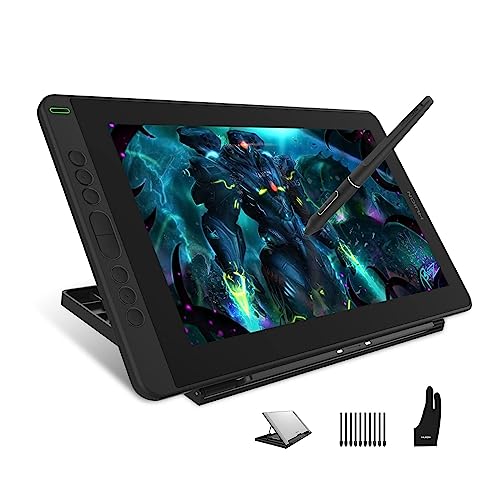 HUION Kamvas 13 Grafiktablett mit Display, 13,3 Zoll Volllaminatbildschirm Pen Display, 8...