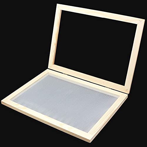Dutwroy Wooden Paper Making Mould A5 Size 7.5 X 9.8 Inch Paper Making Frame And Papermaking Screen Kit For Diy Paper Craft #TOP1