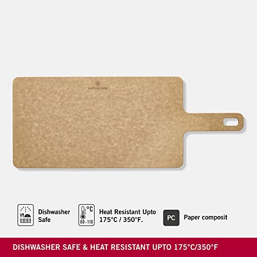 Victorinox Chopping Board mit Servier-Griff, Handy Serie Cutting Board, 35.6 x, 19 x, 0.5, Durable, Dishwasher Safe, Brown - Image 4