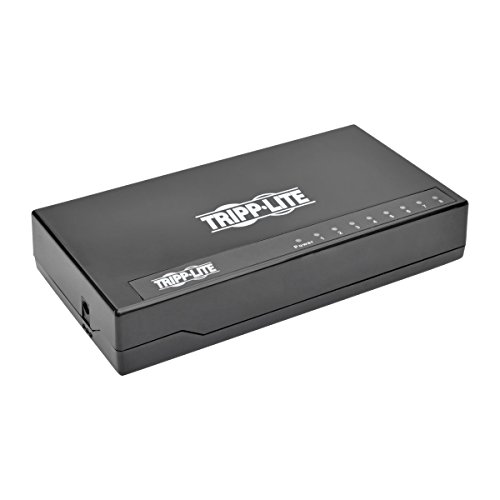 Tripp Lite 8-Port Gigabit Ethernet Switch, Desktop, Rj45 Unmanaged Network Switch 10/100/1000 Mbps (Ng8P) #TOP24