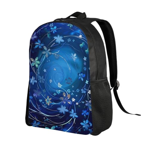 Sac à dos PC 15" noir et bleu étanche pour travail et cours