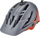 Bell Bike Unisex – Erwachsene SIXER Fahrradhelme, Matte Gray/Red, M