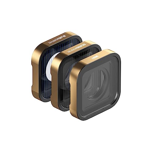 PolarPro - GoPro Hero 9, 10, 11 & 12-3-Pack - Mist(1/4) - BlueMorphic - SilverMorphic - CinemaSeries Glass - mist diffusion and creative streak