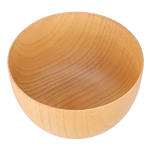 Tigela de Madeira Ipe Redondo Coor Tigelas de Arroz Cor Clara Utensílios de Mesa para Ight Container