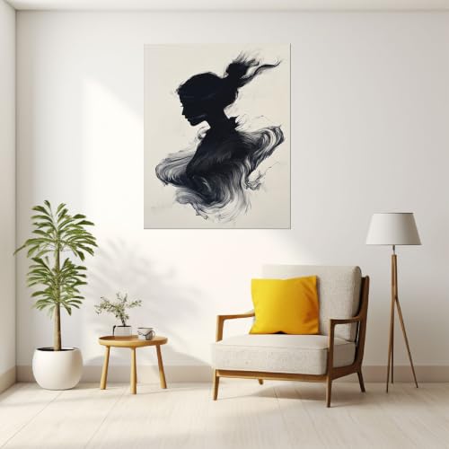 Femmes noires abstraites tableau image toile decoration murale - 3