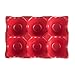 Hemoton Envase para Huevos, Fridge Huevera de Cerámica para la Nevera, Contenedor de Huevo Apilable para 6 Rejillas Huevos, Caja de Huevos, Estante de Huevo, Accesorios de Cocina (Rojo)