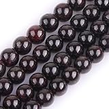 JOE FOREMAN Natural Round Garnet Gemstone Loose Beads 8mm in Bulk One Strand 15"