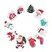 SOLUSTRE 20 Piezas de Imanes de Nevera de Navidad Set Resina Santa Muñeco de Nieve Pegatinas de Nevera Encantos de Fiesta Plana Decoración de Pizarra de Navidad (Estilo Mixto)