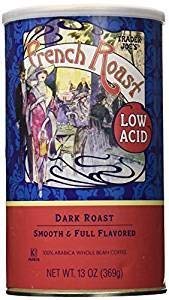 Trader Joe's Low Acid French Roast Coffee - 26 Oz. (Dark Roast, Whole Bean)-set of 2