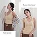 MIUPOO Women's Thermal Tank Tops Sleeveless Thermal Underwear Winter Warm Camisole Base Underwear Tops for Women with Built in Bra,1 Piece. (XX-Large,Nude)