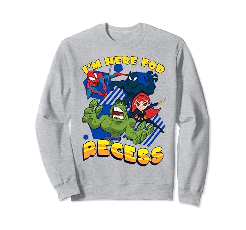 Sweat Marvel Avengers I'm Here For Recess pour enfant idéal pour l'école