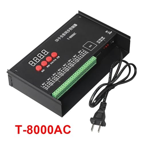 Controlador LED T8000 impermeable con tarjeta SD para efectos dinámicos WS2811 3