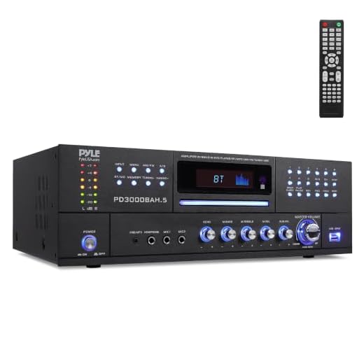 Pyle Home Theater Amplifier - 4000 Watt Wireless BT Streaming Audio/Video Receiver System with CD/DVD Player, AM/FM Radio, HDMI, and MP3/USB Compatibility