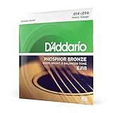 D'Addario EJ18 Phosphor Bronze Acoustic Guitar Strings, Heavy, 14-59