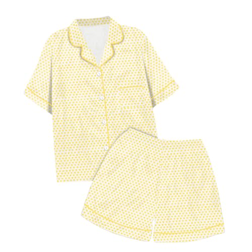 Pyjama décontracté anti-transpiration en satin de soie pour nuits fraîches
