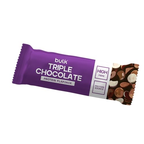 Barrita Flapjack Proteica Bulk | Triple Chocolate | 15 g de proteína | Snack blando con avena | Textura suave, formato de bolsillo | Práctico y delicioso aporte proteico | Caja de 12 unidades