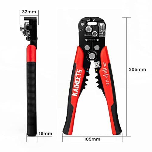 KAIWEETS Self Adjusting Wire Stripper - 3 in 1 Heavy Duty Automatic Wire Stripping Tool | 10-24 AWG Wire Cutter for Electrical Cable Cutting, Crimping Tool by KAIWEETS - Image 7
