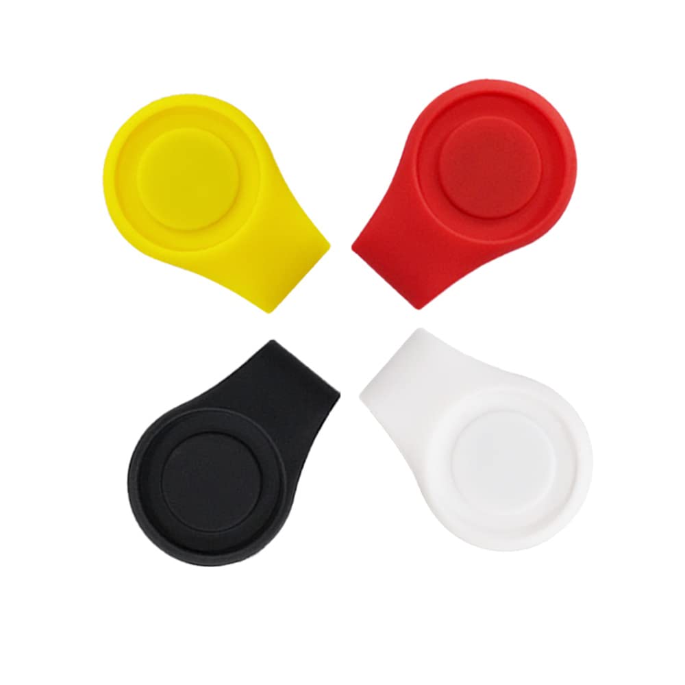 Myartte Silicone Golf Ball Marker Hat Clip Strong Magnetic Closure Great for Golf Gift for Women Men Golfer (Pack of 3 4 or 7)