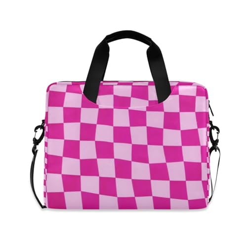Bolso Maletín para Laptop 15.6 Pulgadas Rosado a Cuadros miniatura 1